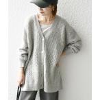 SHIPS / シップス SHIPS any: レース編み Vネック ニット カーディガン