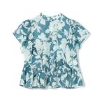 TOMORROWLAND / トゥモローランド コットンリネンプリント バタフライスリーブブラウス