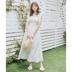 MAJESTIC LEGON / マジェスティックレゴン リボンショルダーフラワーワンピース