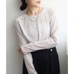 le.coeur blanc / ルクールブラン 《手洗い可能》ベロアロングスリーブTシャツ