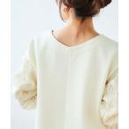 le.coeur blanc / ルクールブラン コード刺繍キリカエ2wayプルオーバー