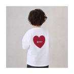 petit main / プティマイン 【防汚加工】背中ハート半袖Tシャツ