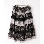 ショッピング水玉 PINK HOUSE / ピンクハウス 水玉りぼんプリントパッチワークスカート