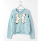 ショッピングローズ PINK HOUSE / ピンクハウス ●ホワイトローズモチーフニットカーディガン