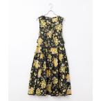 ショッピングピンク PINK HOUSE / ピンクハウス なのはなプリントミディワンピース