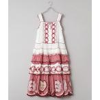 PINK HOUSE / ピンクハウス ローン×ギンガムチェックパッチワークワンピース