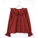 PINK HOUSE / ピンクハウス フリル襟タイ付きローンブラウス