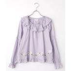 PINK HOUSE / ピンクハウス マーガレット刺繍使いローンブラウス