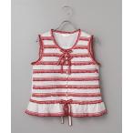 ショッピングローン PINK HOUSE / ピンクハウス ギンガムフリル使いローンノースリーブブラウス