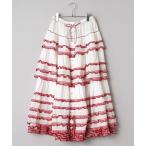 PINK HOUSE / ピンクハウス ギンガムフリル使いローンスカート