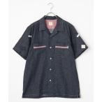 PINK HOUSE / ピンクハウス ギンガムチェック使いデニムシャツブラウス