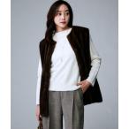 ショッピングジレ UNTITLED / アンタイトル 【トレンド/ジレ】フェイクファーベスト