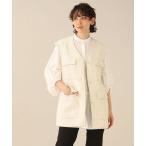 INDIVI / インディヴィ ファンシーツィードジレジャケット【ウォッシャブル】