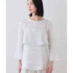 INDIVI / インディヴィ 春SALE!【2点セット/洗える】カセット服 キャミ&ブラウス セットトップス
