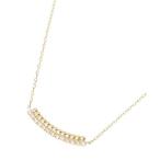 COCOSHNIK / ココシュニック K18ダイヤモンド 丸玉アーチ ネックレス