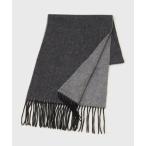 TAKEO KIKUCHI / タケオキクチ 【カシミヤ100％】無地リバー 配色カシミヤマフラー