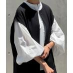 ショッピングセール価格 BEARDSLEY / ビアズリー ソデリブフレアシャツ