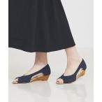 ショッピングau Au BANNISTER / オゥ バニスター 【販売店舗限定】バタフライウェッジソールパンプス