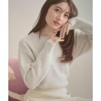 ショッピングスパンコール Couture Brooch / クチュールブローチ 【前後2WAY】スパンコールラメフェザー ニット