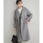 Couture Brooch / クチュールブローチ 【大人上品・ベルト付き】パール調釦チェスターコート