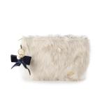 grove / グローブ ◆FUR フェイクファーべロアリボンポーチ