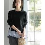 OPAQUE.CLIP / オペーク ドット クリップ 《ツインセット》リラクシーサイドスリットニット×ドッキングタンク【洗濯機洗い可】