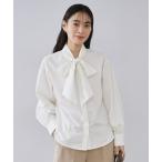 OPAQUE.CLIP / オペーク ドット クリップ ボウタイブラウス【洗濯機OK】