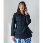 Viaggio Blu / ビアッジョブルー ノーカラーハーフコート