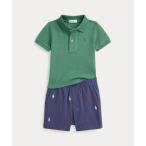 POLO RALPH LAUREN / ポロ ラルフ ローレン (ベビー)メッシュ ポロシャツ & ショートパンツ セット
