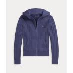 POLO RALPH LAUREN / ポロ ラルフ ローレン (ガールズ 7才〜16才)ミニケーブル コットン フルジップ フーディ