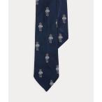 POLO RALPH LAUREN / Polo Ralph Lauren Vintage Inspire doPolo Bear шелк галстук 