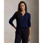 POLO RALPH LAUREN / ポロ ラルフ ローレン ケーブルニット コットン ロングスリーブ ポロシャツ