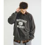 ショッピングミク ABAHOUSE / アバハウス 【MIXTA/ミクスタ】CREW NECK SWEAT/クルーネック/ WEST