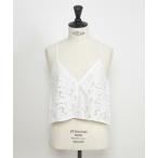 INED / イネド フラワーレースキャミ�