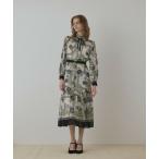 ショッピングオーナメント GRACE CONTINENTAL / グレースコンチネンタル オーナメントフラワープリントワンピース