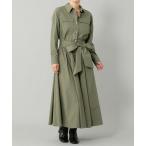 GRACE CONTINENTAL / グレースコンチネンタル リボン付フレアシャツワンピース