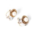 Yahoo! Yahoo!ショッピング(ヤフー ショッピング)GRACE CONTINENTAL / グレースコンチネンタル Pearl Chainラインストーンイヤークリップ