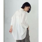 COMME CA ISM / コムサイズム バックデザイン ニュアンス オーバーサイズシャツ
