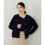 COMME CA ISM / コムサイズム ツイードニットカーディガン