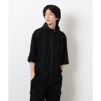 COMME CA ISM / コムサイズム スポーティージャージ 半袖ジップブルゾン