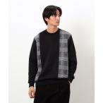 COMME CA ISM / コムサイズム 裏起毛 チェック プルオーバー