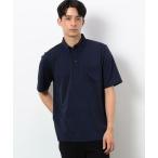COMME CA ISM / コムサイズム ストレッチポンチ ボタンダウン ポロシャツ(半袖)