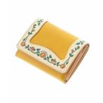 Yahoo! Yahoo!ショッピング(ヤフー ショッピング)Jocomomola / ホコモモラ 鳥とお花 額縁デザイン二つ折り財布