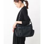 MK MICHEL KLEIN BAG / エムケーミッシェルクランバッグ [撥水・ペットボトルホルダー付]アクセントレザーショルダーバッグ