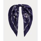 ショッピングスカーフ LAUREN RALPH LAUREN / ローレン ラルフ ローレン フローラル シルク スクエア スカーフ