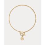 LAUREN RALPH LAUREN / ローレン ラルフ ローレン ゴールドプレーテッド ロゴ チャーム ネックレス