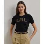 LAUREN RALPH LAUREN / ローレン ラルフ ローレン ビーデッドロゴ コットン ジャージー Tシャツ