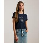 LAUREN RALPH LAUREN / ローレン ラルフ ローレン エンブロイダリークレスト ジャージー Tシャツ
