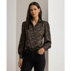 ショッピングラルフ LAUREN RALPH LAUREN / ローレン ラルフ ローレン ペイズリー シャルムーズ ブルゾンスリーブ シャツ