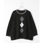 TABASA / タバサ アーガイル柄インターシャニットセーター